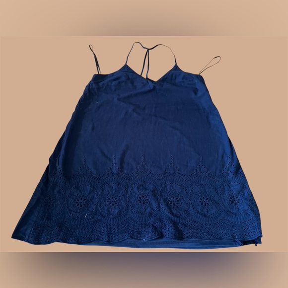 Loveriche Navy Blue Spaghetti Strap Dress, size L - Picture 2 of 9